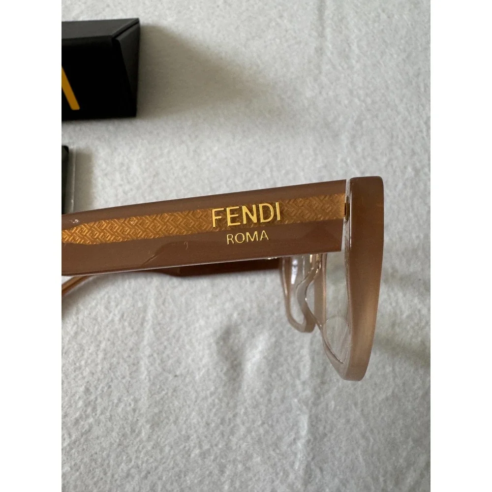 NEW FENDI Frames FE501181 045‎ 52 CLEAR PINK EYEGLASSES 52-19-145mm Case Cateye